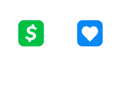 We accept Cash App and Thankbox